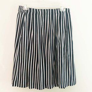 J Crew Factory Striped Midi Skirt